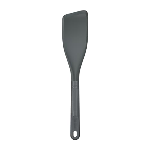 Zyliss E980236 Easy Lift Turner, Sustainable Wheatstraw/Silicone, Spatula for Cooking, Non Stick, Heat Resistant Silicone Head, Beluga Grey, 11.8" x 23.", Dishwasher Safe, 5 Year Guarantee | Made From Sustainable Wheat Straw Handle Kitchen Spatula With Si