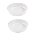 2pcs Plastic Round Bird Feeders Bowls, Wild Birds Seed Feeder Tray Bird Bath Water Bowls Accessories for Feeding Station Tray Perfect for attracting Birds - color: Water Bowl*2