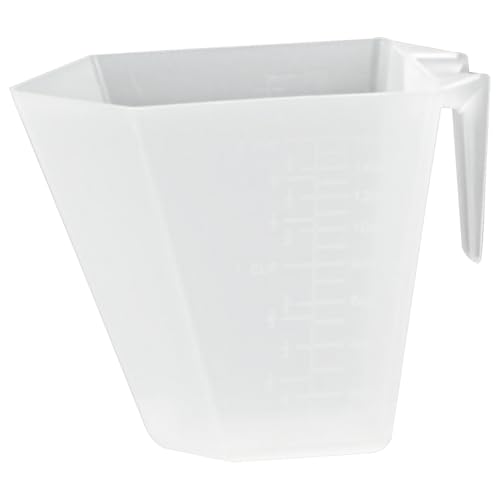 Long Handle Measuring Scoop - 2 Cup 16oz Opaque Spoon Single | Long handle plastic measuring scoop, Food grade BPA free polypropylene plastic, Perfect for kitchen baking pet food & powders - size: 500 cc | 2 Cup | 1 Pint | 16 Fl Oz.