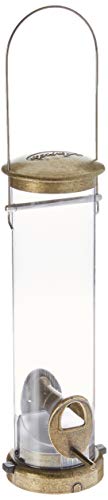 Aspects 394 Quick-Clean Seed Tube Feeder, Small - Antique Brass - color: Antique Brass, size: Small