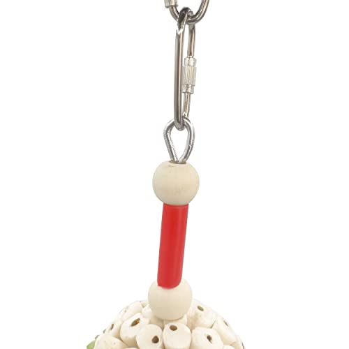 by M&M 1562 Tutu Chew Two - Handcrafted Foraging Avairy Toy, All Natural Air Dried Sola Wood Ball, Bakery Grade Cup Cake Cups, Easy to Shred Great for Small Size Pet Birds - size: Two Tutu