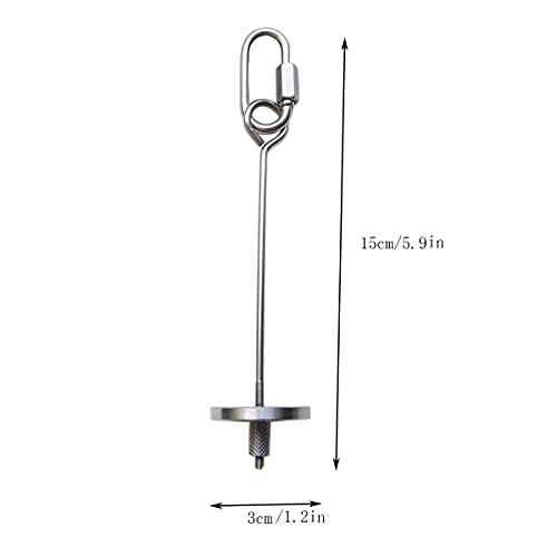 Stainless Steel Parrot Fruit Vegetable Stick Holder - Bird Feeder Toy, Foraging Toy, Treat Skewer - color: S