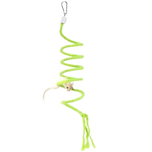 Sugar Glider Toys, Sugar Glider Climbing Ropes, Hanging Toys Cage Accessories, Enrichment Toys, Soft Touch Small Pet Swing Toys for Rats, Birds (Green) - color: Green