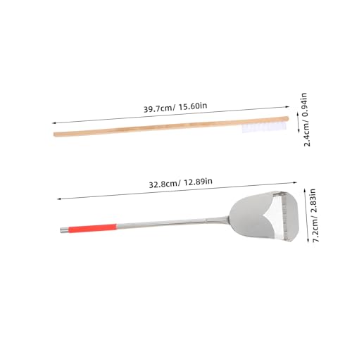 2-Piece Bird Cage Cleaning Set Pet Cage Brush Dropping Scoop Multi- Cleaning Tool