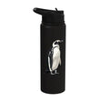 Penguin Stainless Steel Insulated Water Bottle - color: Black