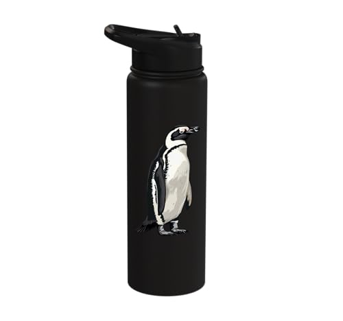 Penguin Stainless Steel Insulated Water Bottle - color: Black