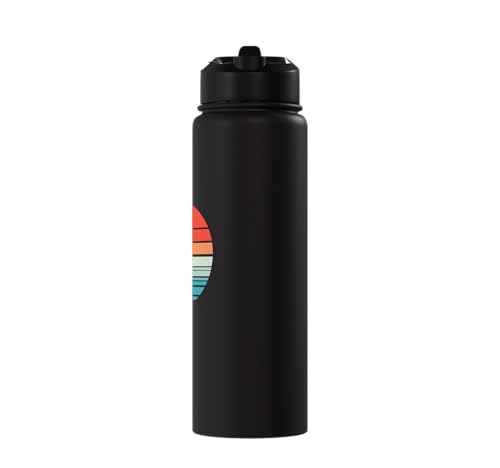 Pigeon Retro Sunset - Vintage Pigeon Bird Lover Breeder Stainless Steel Insulated Water Bottle