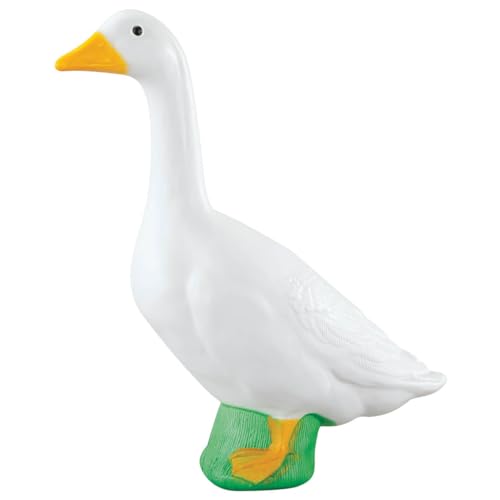 Fox Valley Traders Official Gaggleville 23" Large White Goose, Plastic Garden Décor, Vibrant and Clean Painted Goose Feet - Indoor or Outdoor Decorative Figurine for Garden, Patio, or Entryway Accent - size: Large