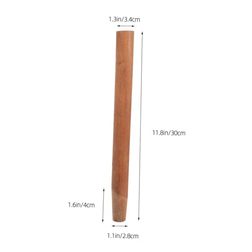 KOMBIUDA Wood Handle Replacement for Ladle 11.81 Inch Multi-Use Spoon Handle Ergonomic Grip for Kitchen Ladles Water Scoop Manure Spoon Lightweight Easy to Install