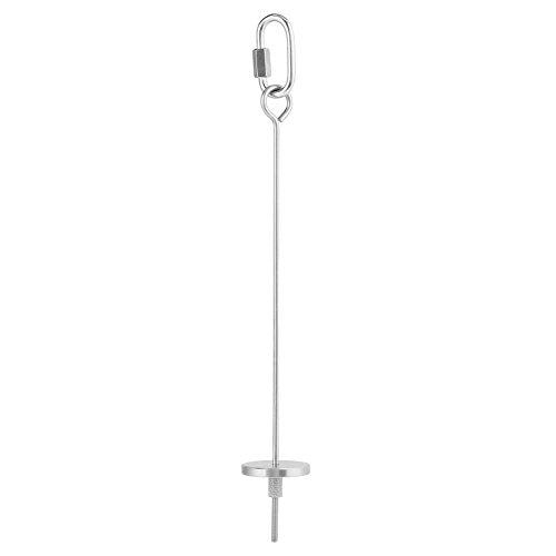 Bird Fruit Holder Skewer, Durable Stainless Steel Treat Feeder for Bird Cages Small Pets Silver 22cm 1 Pack