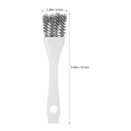 FOMIYES 5pcs Bird Cage Cleaning Tool, Wire Brush with Integrated Scraper for Tough Stains, Scrubber for Aviary, Hamster Cages, and Small Animal Crates