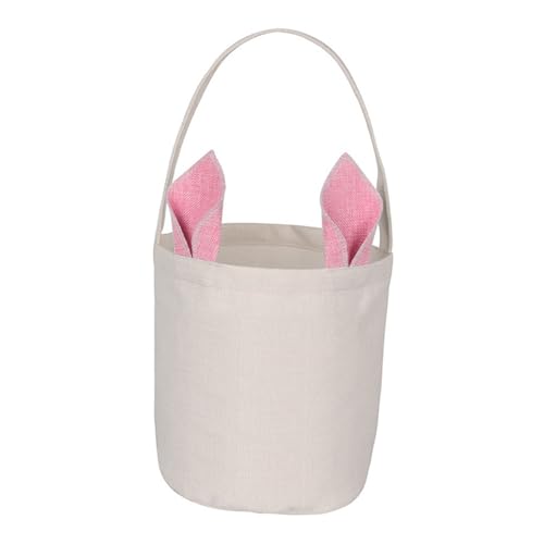Easter Baskets for Easter Eggs Gifts, Easter Gifts Basket with Bunny Ears (Pink) - color: Pink