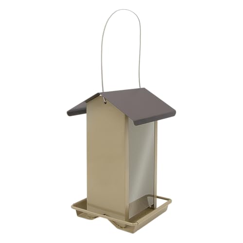 Zenport Z38188 Small Hanging Metal Hopper Bird Feeder, 2.1-Quart/2.6-Pound Seed Capacity