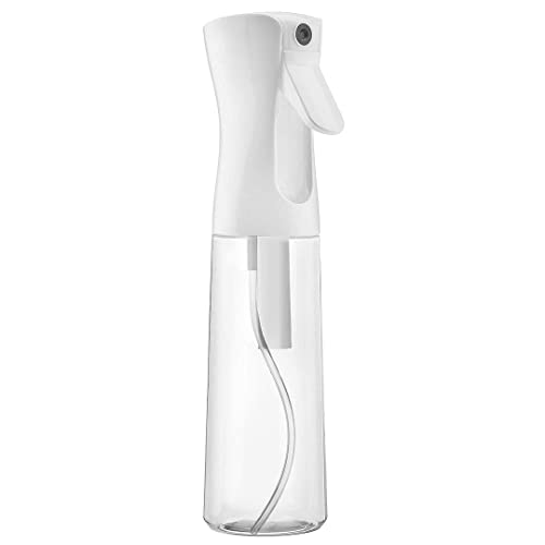 Hair Spray Bottle Continuous Water Mister Spray Empty Ultra Fine for Hair Styling, Pets, Plants, Cleaning, Misting & Skin Care, Salons, for Taming Hair in Morning, Curly Hair, Essential Oil - color: Clear