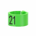 100 PCS Pigeon Leg Band Plastic Leg Band, Numbered Poultry Leg Band for Chicken Quail Dove Farm Identification(Green) - color: Green