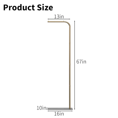67 Inch High Hanging Bird Cage, Bird Cage Stand, Feeder Stand with Base | Suitable for Hanging Various Types of Birdcages(Weight Limit: Within 35 Pounds) - size: Gold, Without Storage Rack