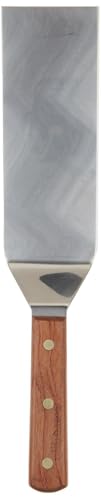 S8698SQ 8" x 3" Square End Hamburger Turner with Wood Handle