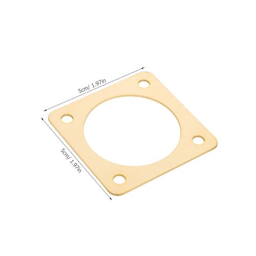 FOMIYES 4pcs Metal Birdhouse Hole Protectors with 1.5 Inch Inner Diameter for Sparrow House Entrance Predator Guard Outdoor Bird Nest Box Safety