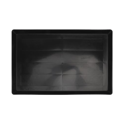 TEHAUX Dog Crate Tray, Dog Kennel Replacement Pan Rabbit Tray Plastic Potty Black Bird Cage s Replacement for Cat Cage Pet Supplies (43 * 32.5 * 2.5cm/16.98 * 12.77 * 0.98inch)