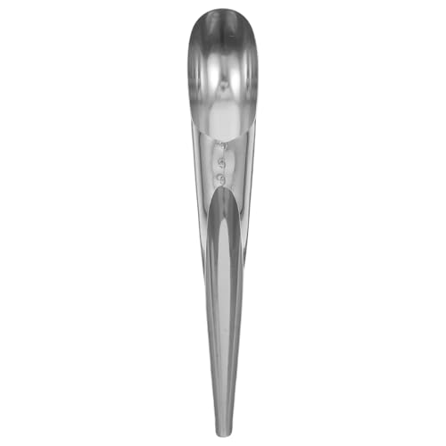 Toddmomy Bird Food Feeding Scoop Pet Feeding Food Shovel Bird Seed Scoop Funnel Stainless Steel Handle Spoon