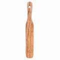 Fdit Teak Wood Spatula, Smooth One Piece Thin Edge Turner for Home Kitchen Solid Teak Natural Wood Nonstick Safe Cooking Utensil 10 Inch Hangable 1 Pack