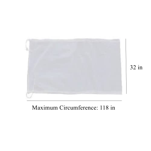 Adjustable Birdcage Seed Catcher Feather Catcher Bird Cage Cover Net Airy Soft Skirt Guard Birdcage Nylon Mesh Netting for Parrot Macaw Parakeet Round Square Cage (118 x 32 Inch, White) - color: White, size: 118 x 32 Inch