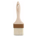 Winco 3" Boar Bristle Basting Brush | Durable Bristles, Basting, Glazing, Marinades, Butter and Pastry Prep, Shed resistant - size: 3", style: Flat