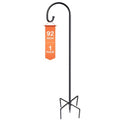Shepherd-Hooks Adjustable for Bird-Feeder Lantern Plant-Hook Garden-Stake - Plant Stand Hanger for Outdoor Flower Basket, Bird Feeder Hanger Weddings Décor - size: 92 INCH, style: B-1 Pack