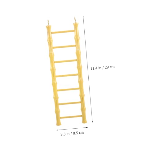 Toyvian Hamster Ladder, Hanging Bird Ladder Cage Accessory | Wooden Climbing Step For Small Birds And Hamsters For Cage Exercise And Habitat Decoration