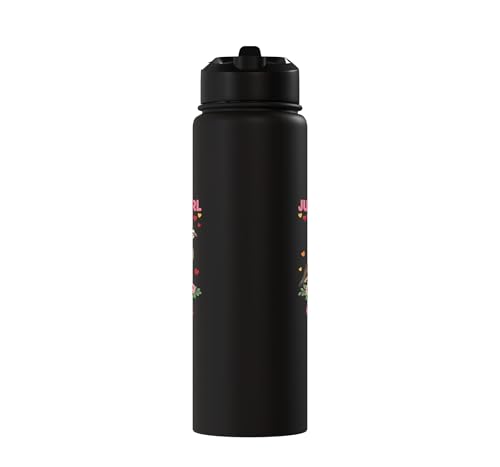 Bird, For The Girl Who Adores Quails Stainless Steel Insulated Water Bottle - color: Black