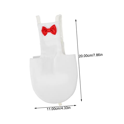 Yardwe Bird Diaper Flight Suit for Parrots Breathable Bird Clothes Bow Design XL for Outdoor Use Diaper for Cockatiels and Parakeets - size: 20x11cm