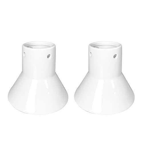 Ceramic Chicken Roaster Rack, Beer Can Chicken Holder Stand Vertical Poultry BBQ Cooking Accessories for Grill, Oven or Smoker, Set of 2 - size: Small - Set of 2