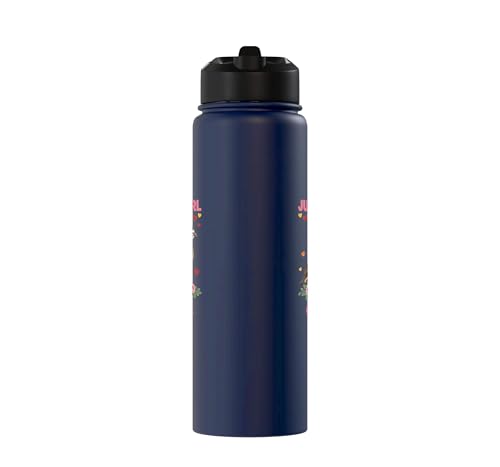 Bird, For The Girl Who Adores Quails Stainless Steel Insulated Water Bottle - color: Navy Blue