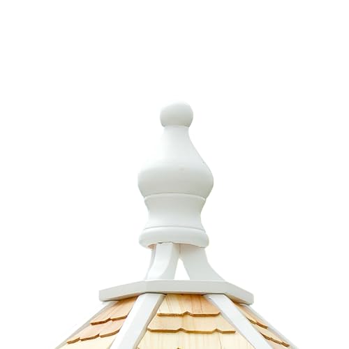 Home Bazaar Enchantment Bird House, White, Decorative Bird Houses