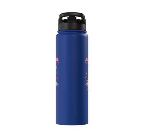 Bird, For The Girl Who Adores Quails Stainless Steel Insulated Water Bottle - color: Royal Blue