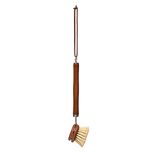 Creative Co-Op Beech Wood Brush, Dark Brown