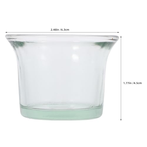 Abaodam 3PCS Glass Bird Feeder Replacement Cup, Outdoor Hanging Feeder Bowl | Bird Feeding Cup, Oriole Feeder Jelly Cups Replacement, Universal Hummingbird Glass Dish For Garden Balcony Patio Accessories