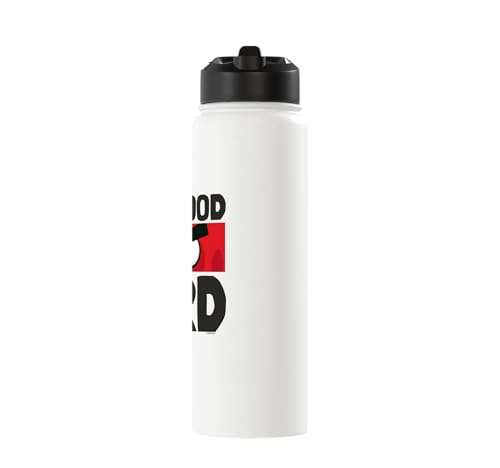 Angry Birds Red Bad Mood Bird Stainless Steel Insulated Water Bottle - color: White