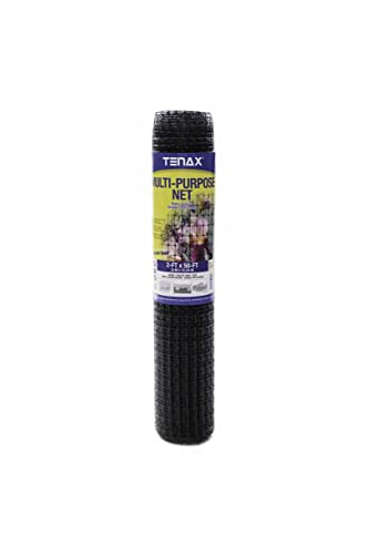 Tenax Multipurpose Net - Plastic Netting, Black Deck Netting - 2' x 50' - Plastic - size: 2' x 50'