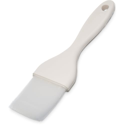 Carlisle FoodService Products 40391-02 7.50" Length, Bristle 2" Width x 2" Trim, White Color, Plastic Handle Galaxy Pastry Brush with Nylon Bristles