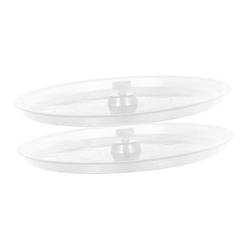 VANZACK 2Pcs Transparent Bird Cage Tray Easy to Clean Parrot Poop Holder Replacement for Bird Litter Fits Various Models Durable Sturdy Bird Cage Accessories