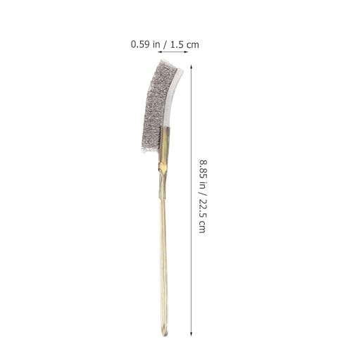 Abaodam 6 pcs Handle Bird Cage Cleaning Brush Pet Cage Cleaning Accessory Parrot Bird Droppings Wire Brush Scraper Tool Supplies