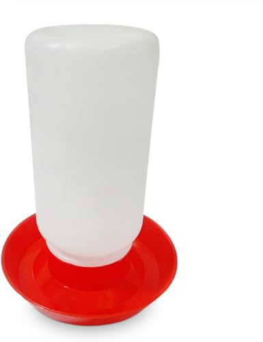 Chicken Waterer and Feeder Set | 1 Quart Poultry Drinker and 1 Quart Poultry Feeder Combo | for Chickens, Ducks, Turkeys, Ducklings, Quail, Baby Chicks and More - size: 1 Quart Feeder and 1 Quart Drinker