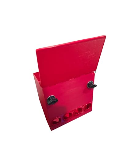 Mess-Free Quail Feeder — Mounts Outside the Cage | No Waste Bird Feeder | 4 Ports | 3D Printed | Made in USA | BPA Free | Coturnix Quail