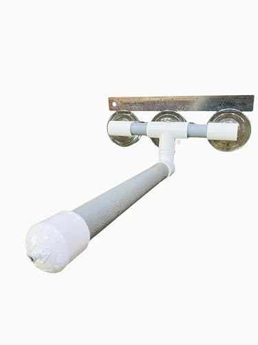 Polly's Portable Window-Shower Perch with Suction Cups for Cockatiels, Macaws, African Greys (Deluxe, Large) - size: Large
