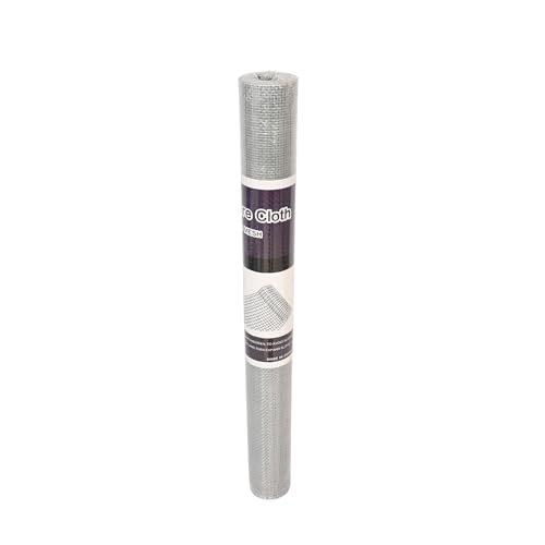 Galvanized Hardware Cloth 1/8 Inch Wire Mesh Roll – Ideal for Garden Fencing, Chicken Coops, DIY Projects, and Beekeeping (24in x 20ft)