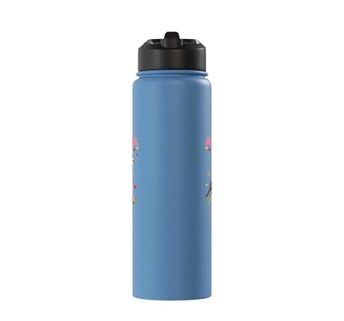 Bird, For The Girl Who Adores Quails Stainless Steel Insulated Water Bottle - color: Light Blue