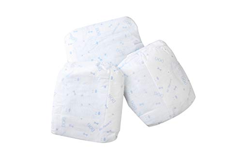 All-Absorb Disposable Female Dog Diapers, White and Blue, X-Large (Pack of 2) - size: X-Large (Pack of 2)