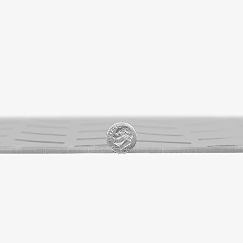 IncStores Standard Grade Nitro Garage Flooring (5' x 12', Diamond Stainless Steel) Roll Out Floor Protecting Mats - size: 5' x 12'