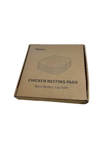 Chicken Nesting Box Pads, Washable Nesting Pads for Chicken Coop Bedding Nest Box Liners Reusable Nesting Pads for Laying Eggs Chicken Coop Accessories Grey 12''x12'' 6 Pictures Skimzy